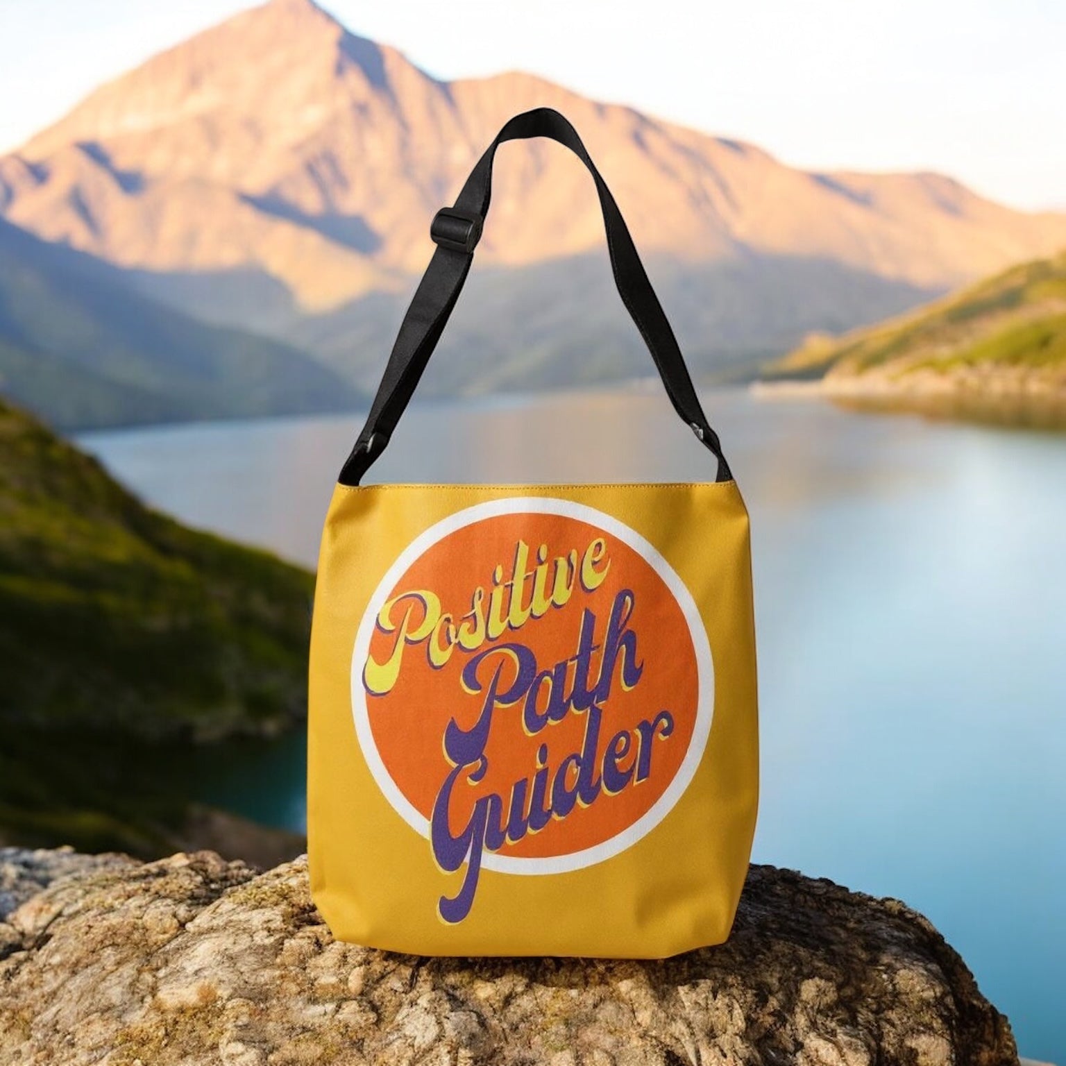 Positive Path Guider Adjustable Tote Bag (Marigold Yellow)