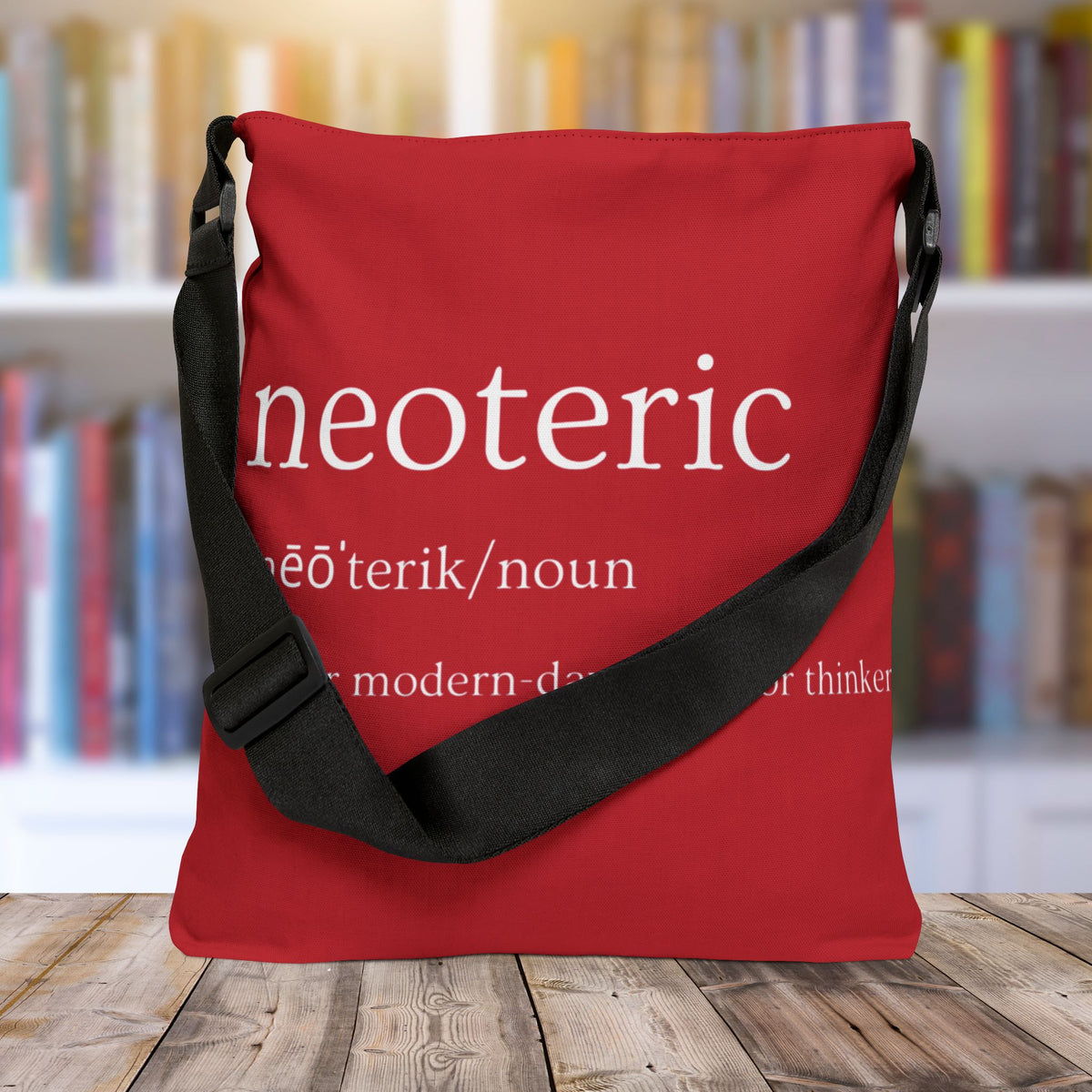 Neoteric Adjustable Tote Bag (Ruby Red)