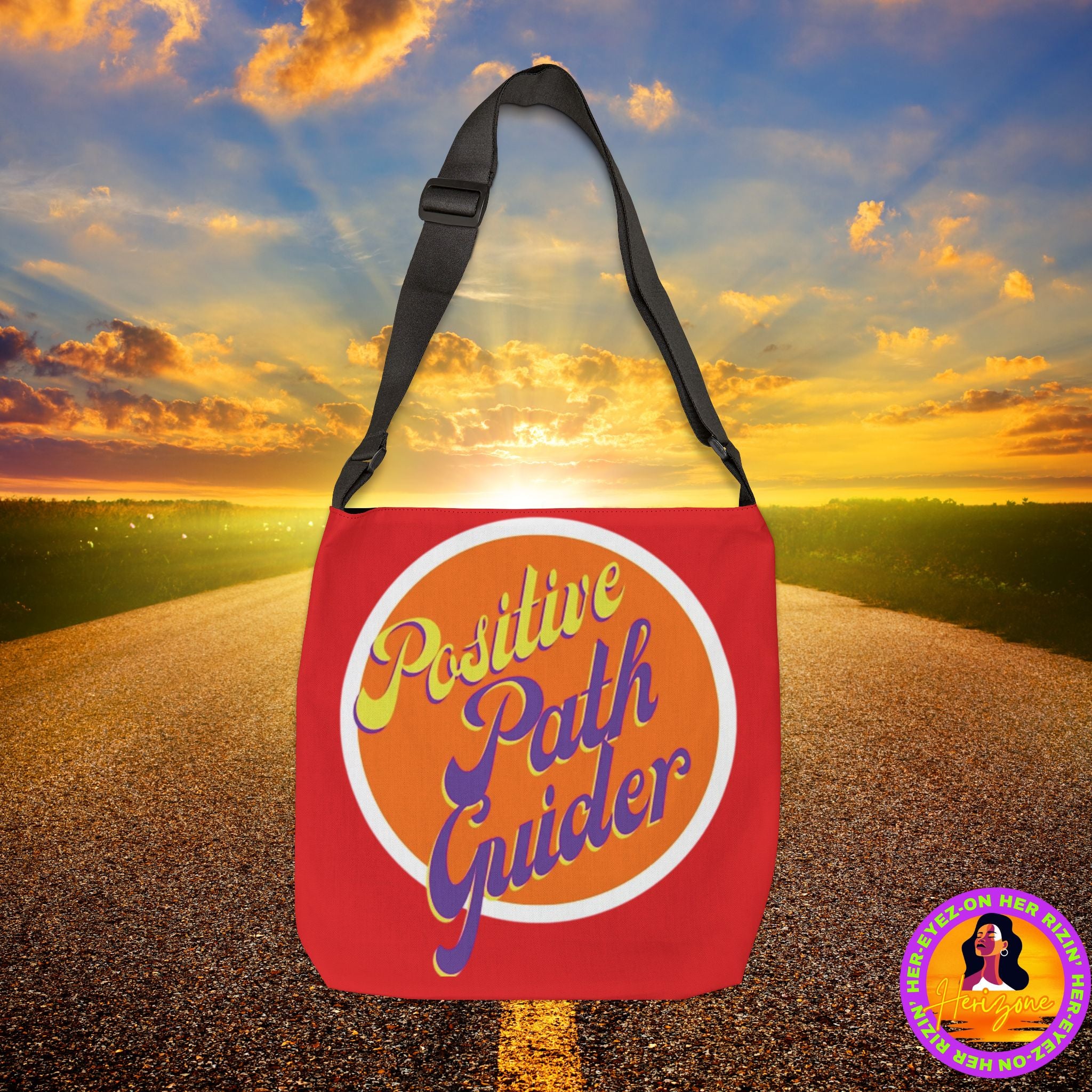 Positive Path Guider Adjustable Tote Bag (Cherry Red)