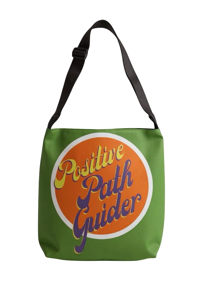 Positive Path Guider Adjustable Tote Bag (Green Apple)