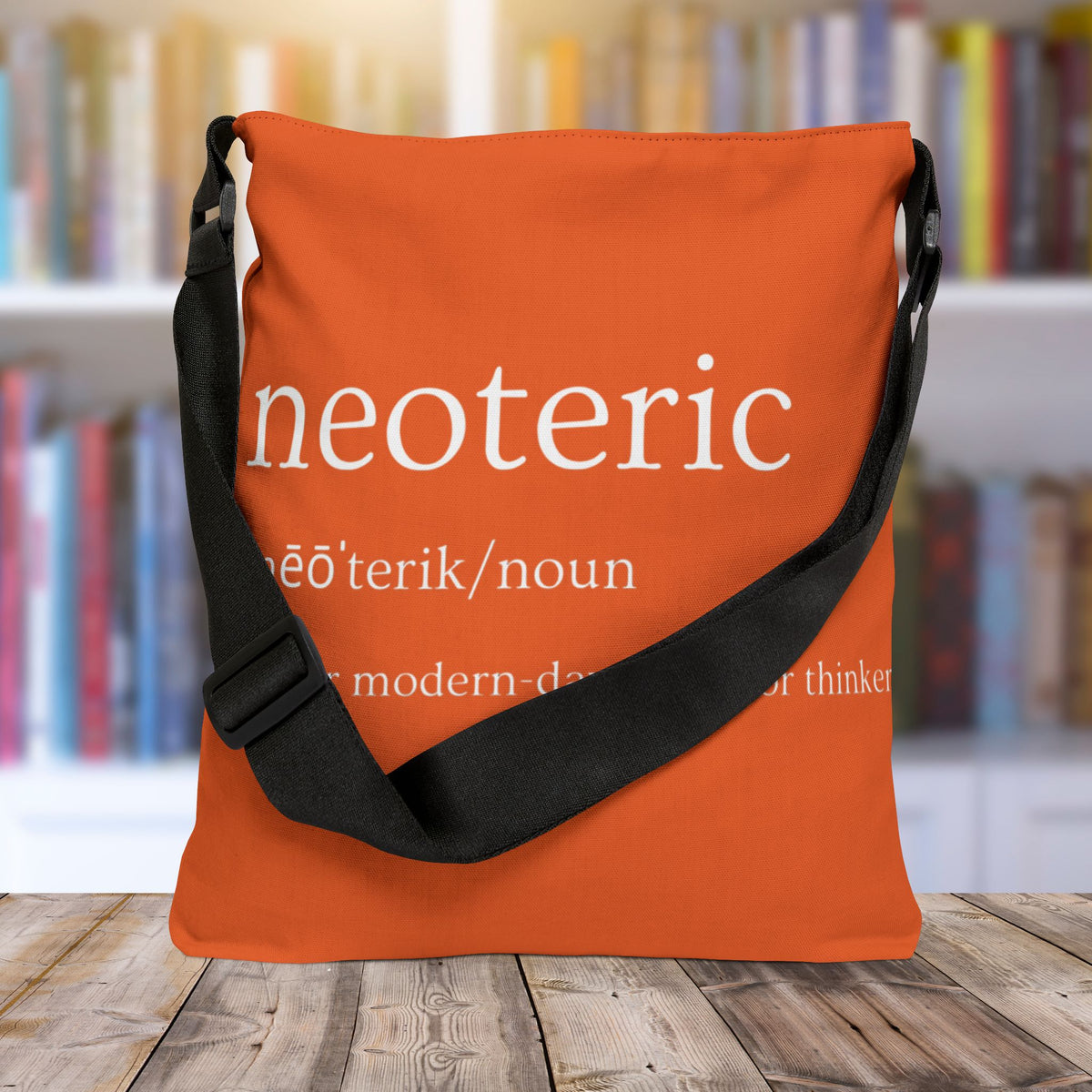 Neoteric Adjustable Tote Bag (Tangerine Orange)