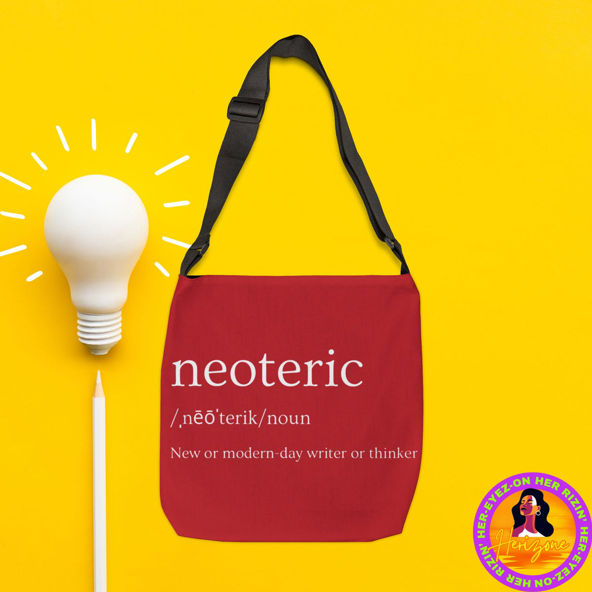 Neoteric Adjustable Tote Bag (Ruby Red)