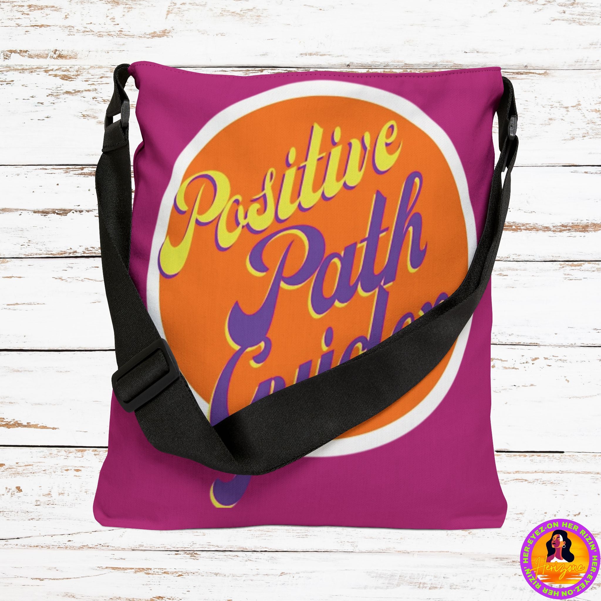 Positive Path Guider Adjustable Tote Bag (Fuchsia Pink)