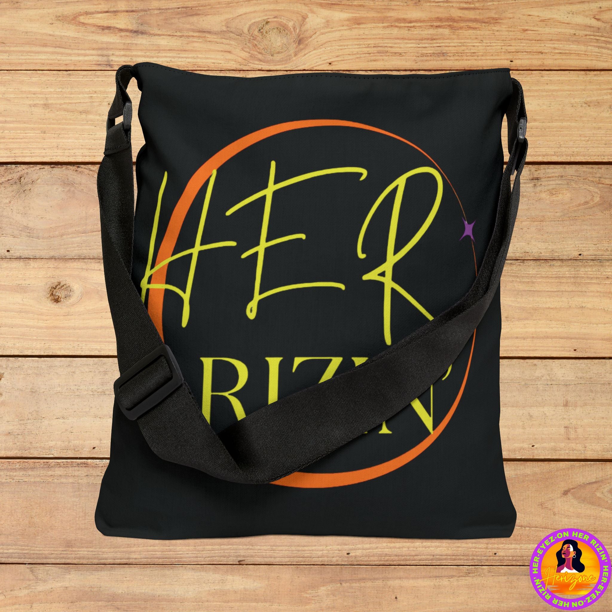 HER RIZIN’ Adjustable Tote Bag (Jet Black)