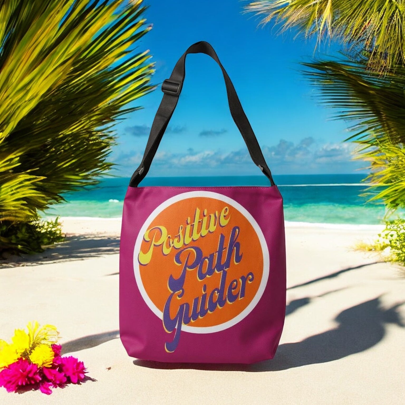 Positive Path Guider Adjustable Tote Bag (Fuchsia Pink)