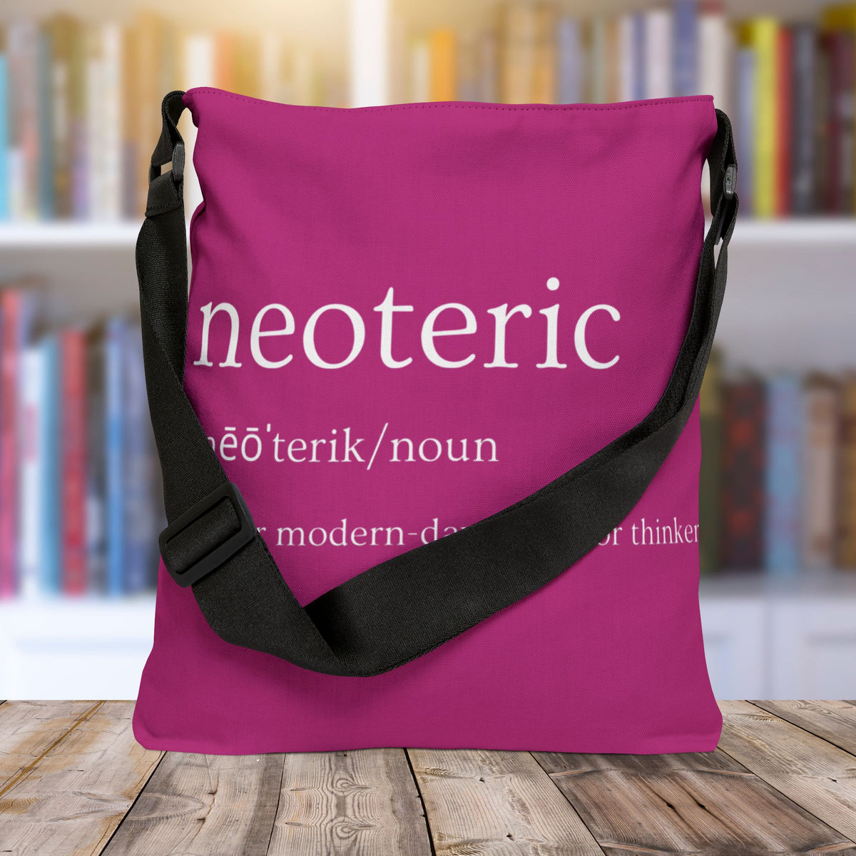 Neoteric Adjustable Tote Bag (Fuchsia Pink)