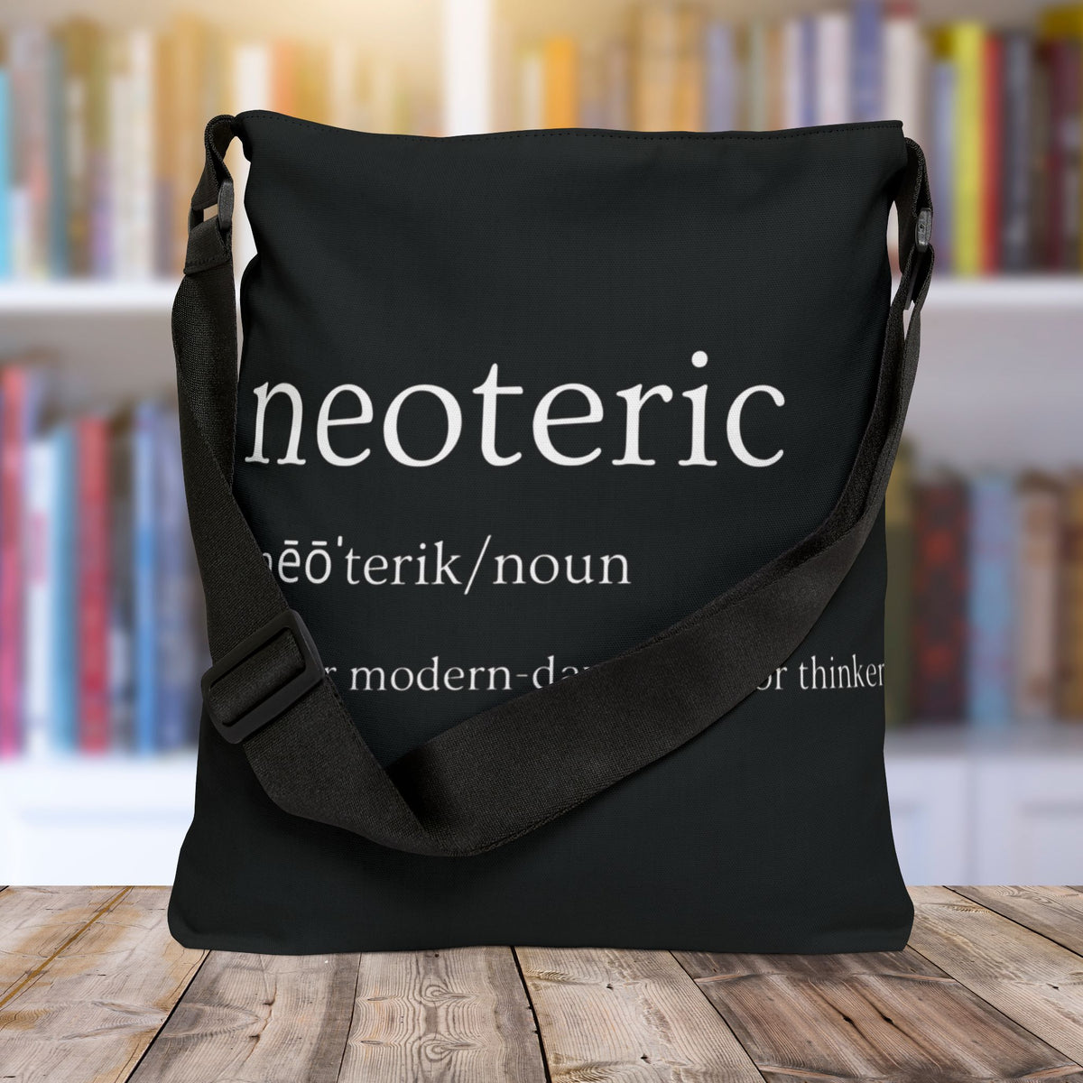 Neoteric Adjustable Tote Bag (Jet Black)