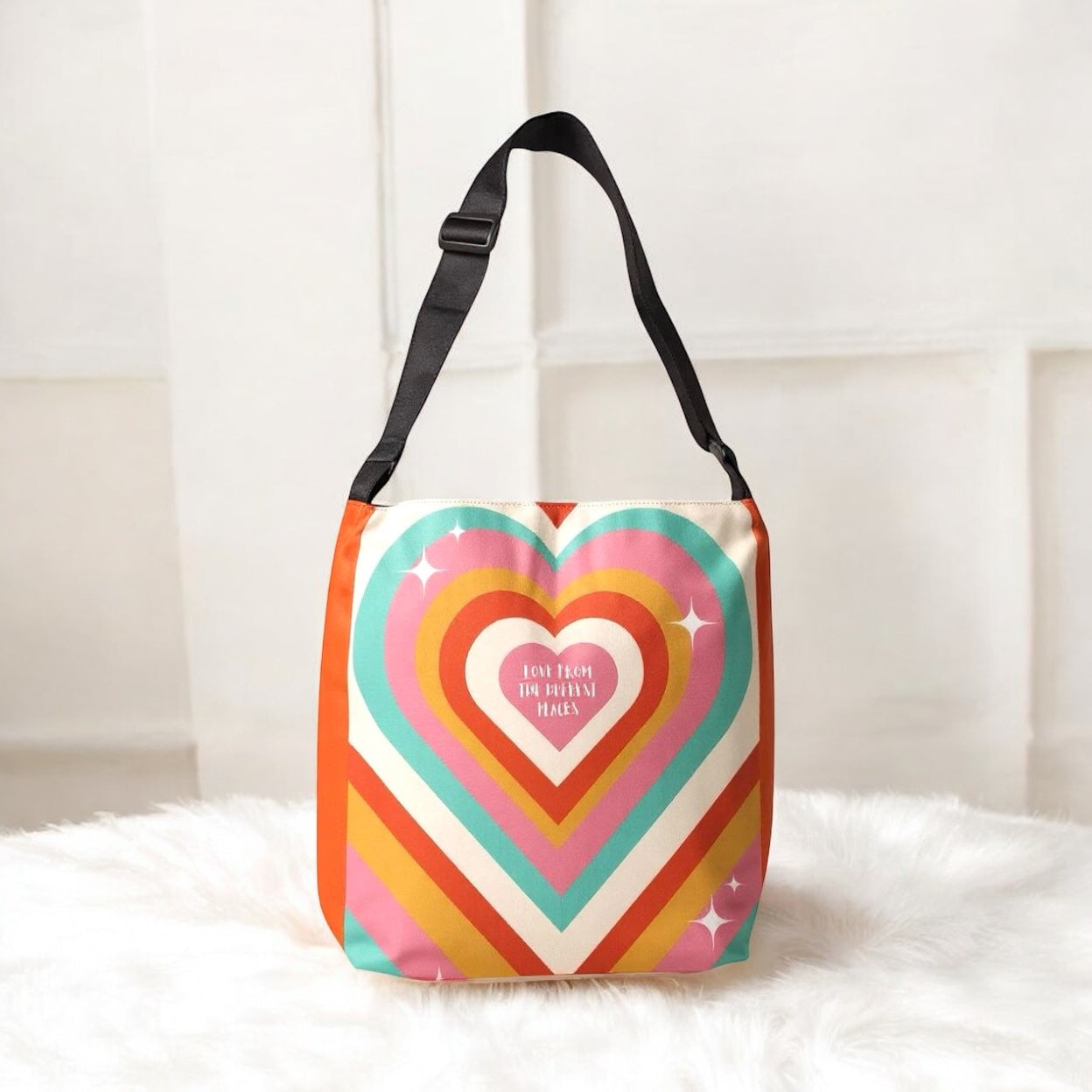 Love from the Deepest Adjustable Tote Bag (Multi-Vibrancy)