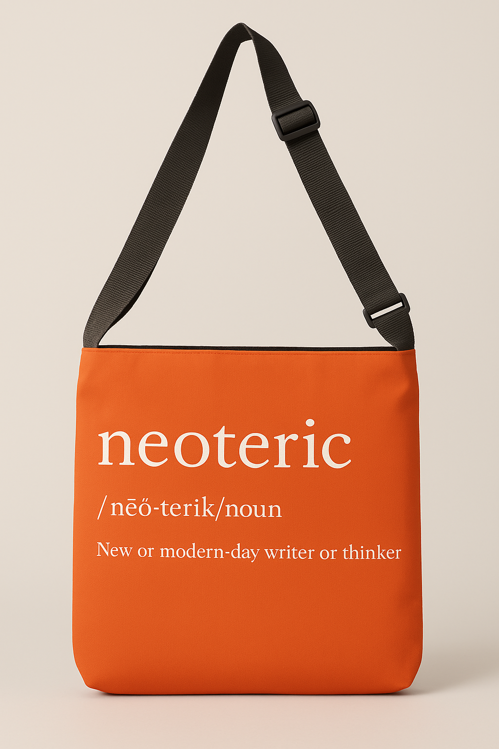 Neoteric Adjustable Tote Bag (Tangerine Orange)