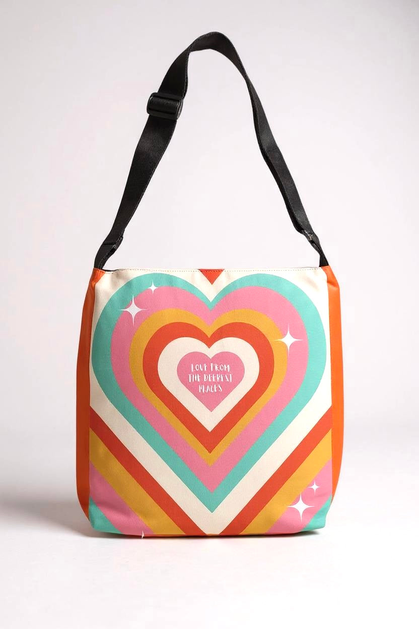 Love from the Deepest Adjustable Tote Bag (Multi-Vibrancy)
