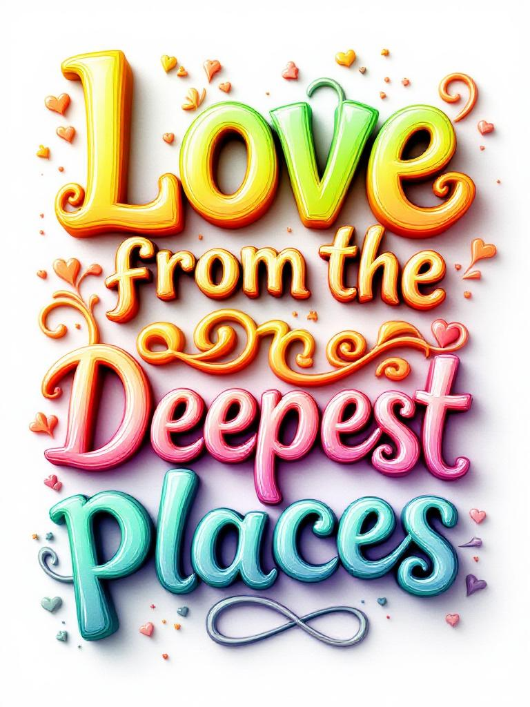Love from the Deepest Adjustable Tote Bag (Multi-Vibrancy)