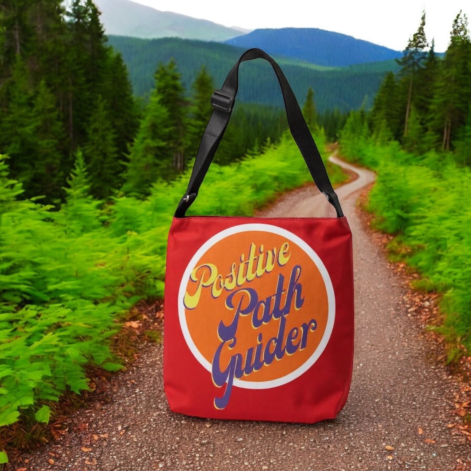 Positive Path Guider Adjustable Tote Bag (Cherry Red)
