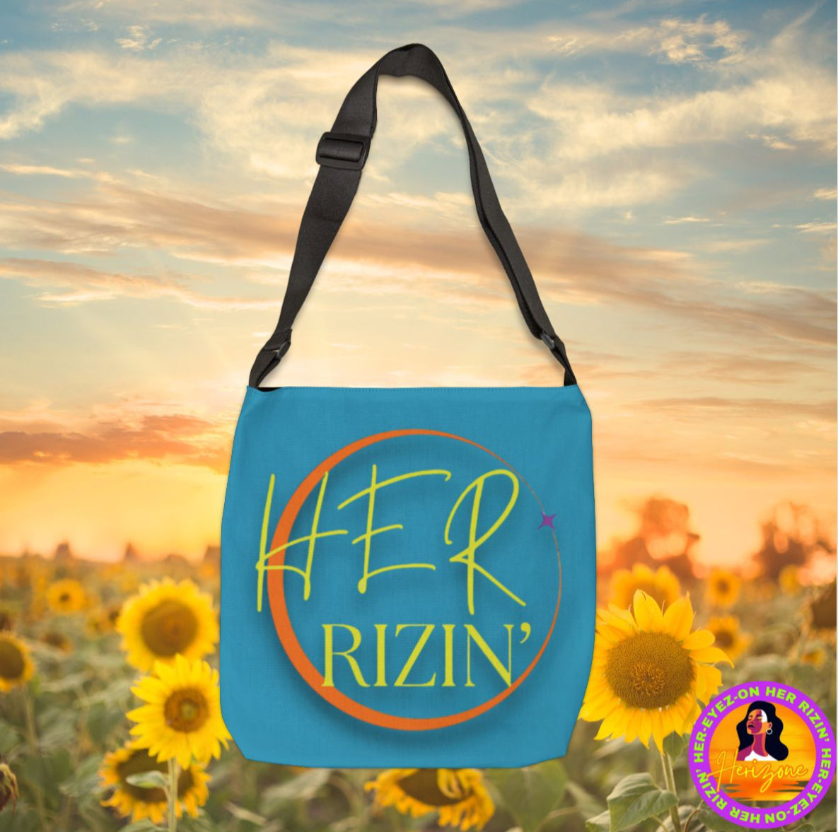 HER RIZIN’ Adjustable Tote Bag (Glacial Blue)