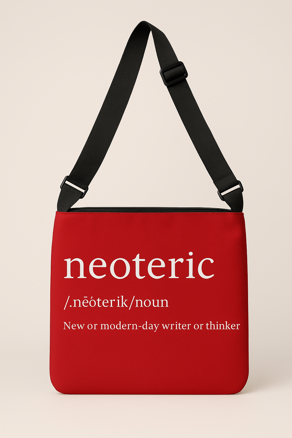 Neoteric Adjustable Tote Bag (Ruby Red)