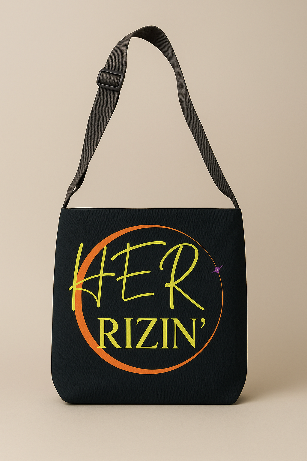 HER RIZIN’ Adjustable Tote Bag (Jet Black)
