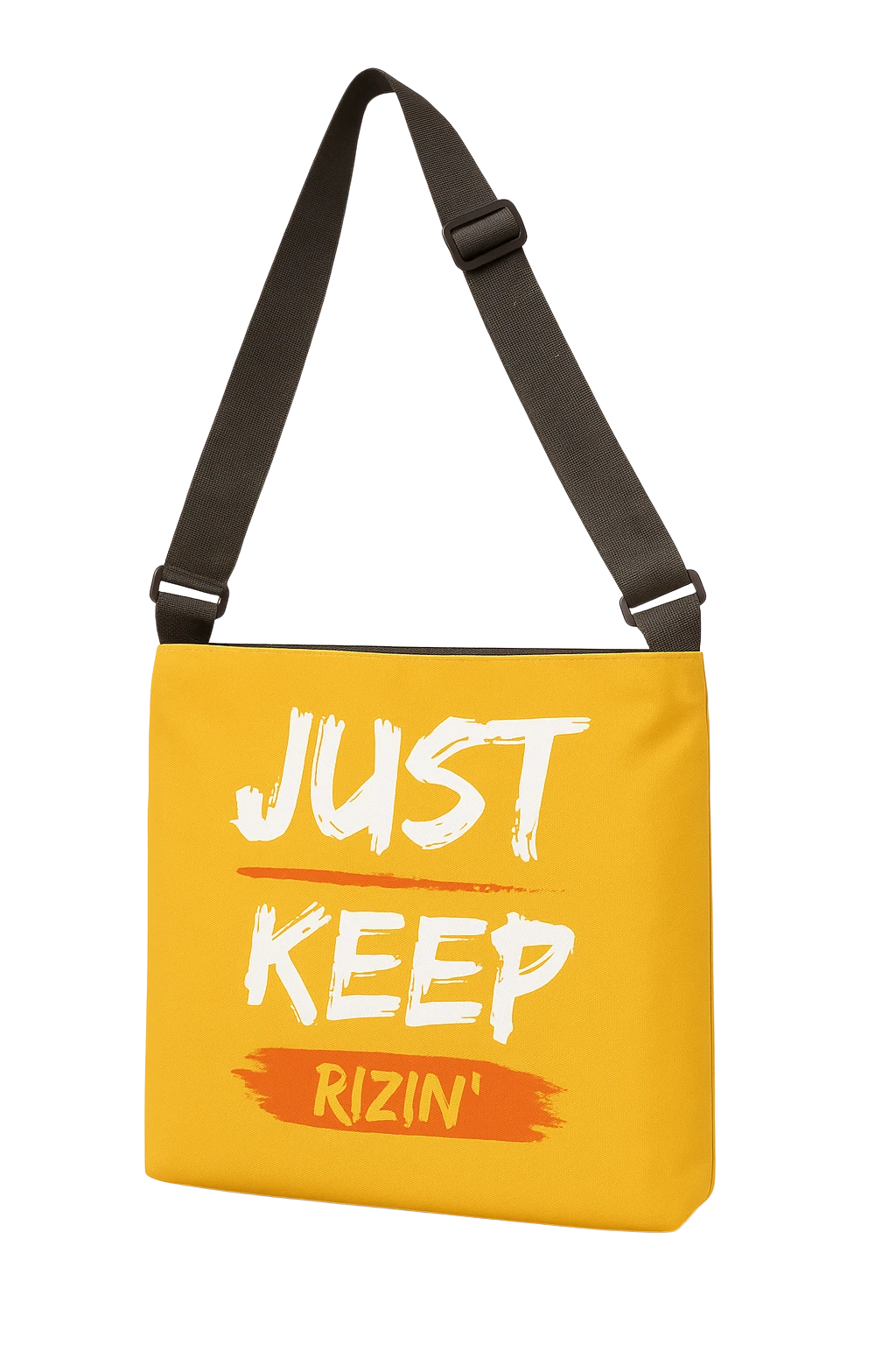 Just Keep Rizin’ Adjustable Tote Bag (Marigold Yellow)