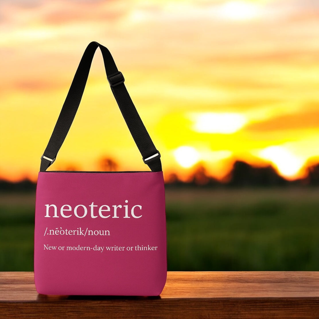 Neoteric Adjustable Tote Bag (Fuchsia Pink)
