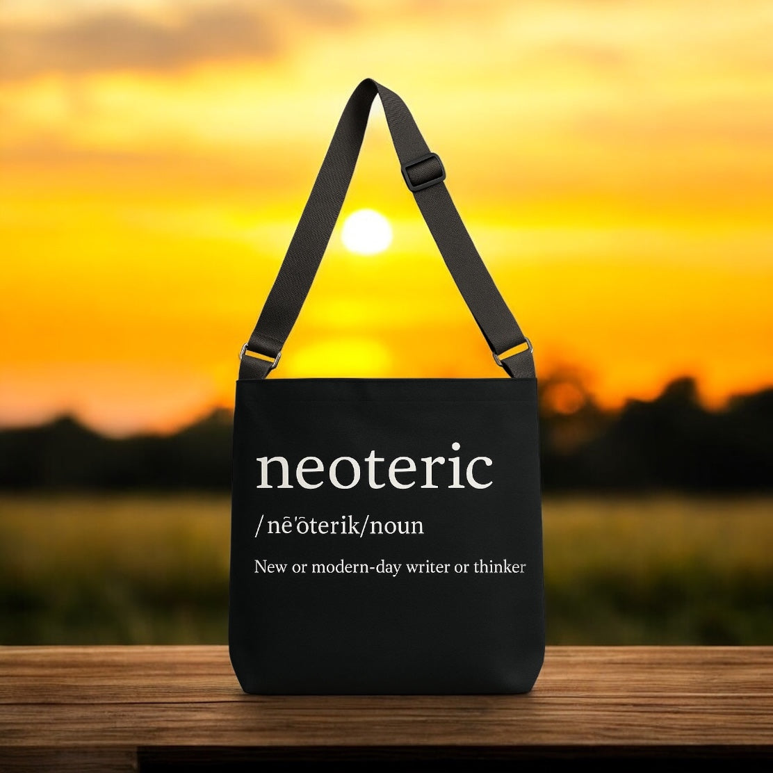 Neoteric Adjustable Tote Bag (Jet Black)