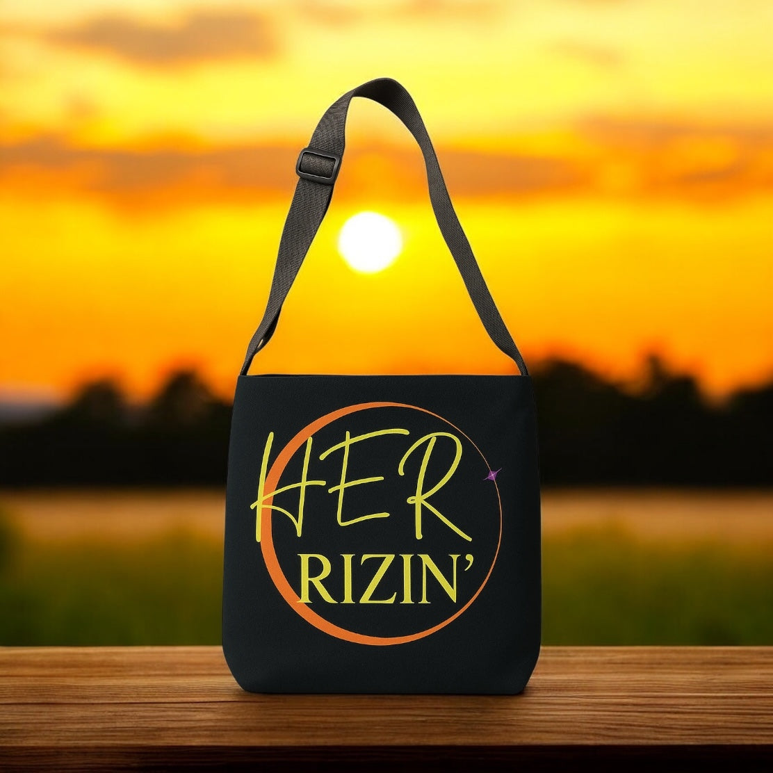 HER RIZIN’ Adjustable Tote Bag (Jet Black)