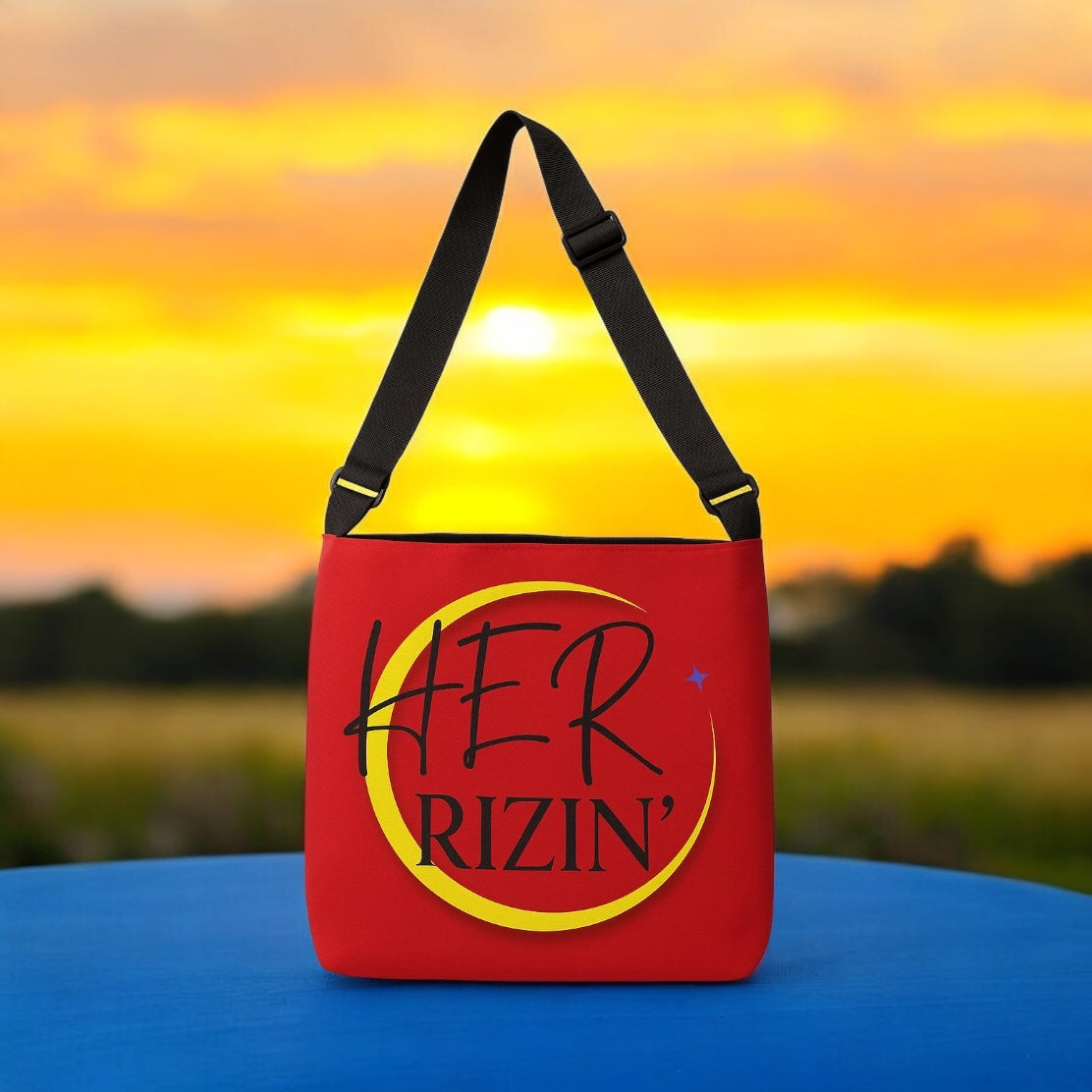 HER RIZIN’ Adjustable Tote Bag (Ruby Red)