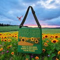 Sunflower Adjustable Tote Bag (Olive Green)