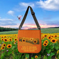 Sunflower Adjustable Tote Bag (Tangerine Orange)