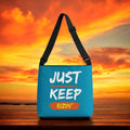 Just Keep Rizin’ Adjustable Tote Bag (Glacial Blue)