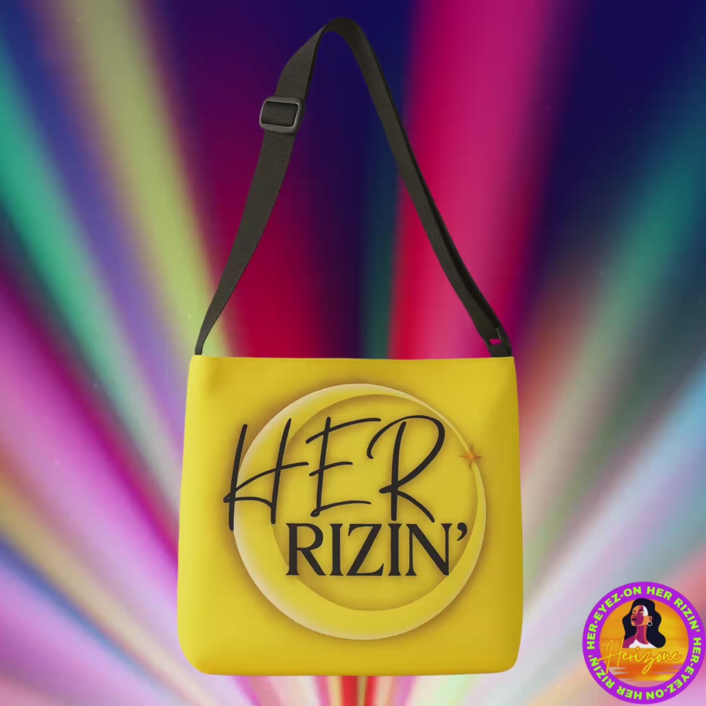 HER RIZIN’ Adjustable Tote Bag (Lemon Yellow)